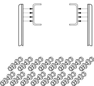 Kit visserie cl12.9 pour fixation bae XFIX P701A sur le châssis (1)