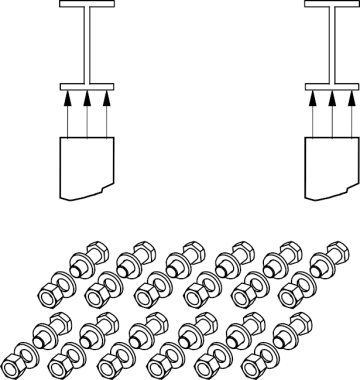 Screw kit cl10.9 for rub XFIX S71 fixing on the chassis (1)