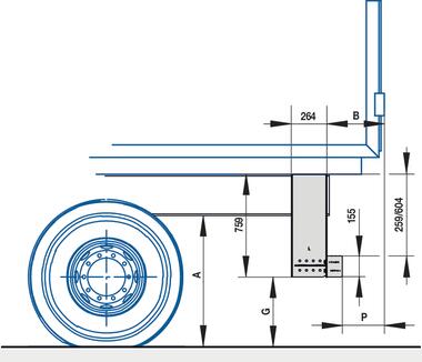 XFIX P610D Barra antiempotramiento R58-03 perfil aluminio 112 x H155 (2)