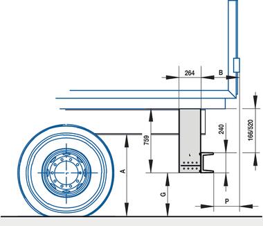 XFIX-P610E BAE R58-03 fixe profil porte feux aluminium 145xh240 fixation latérale (2)