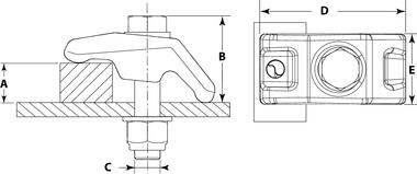 A600 Clamp for accessory fixing (2)