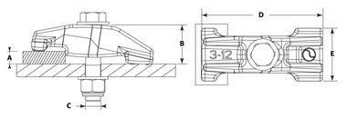 C600 Brida para fijación de caja (2)