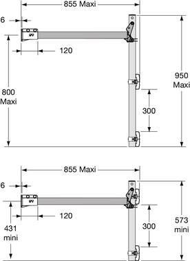 Kit hochklappbar PCB, feuerverzinkt stahl (2)