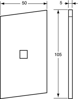 Befestigungsplatte für 3110169/170/ 171, chromatierter, verzinkter Stahl (2)