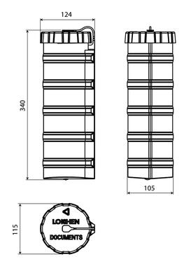 ROLL Dokumentenbox Plastik, schwarz (2)