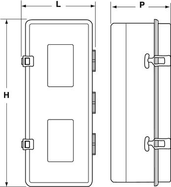 Kasten für Feuerlöscher 6 Kg und 9 Kg (2)