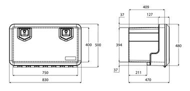 WELVET 800 Werkzeugkasten Polypropylene schwarz (2)