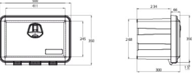 JUST 500 R Werkzeugkasten Polypropylene schwarz (2)