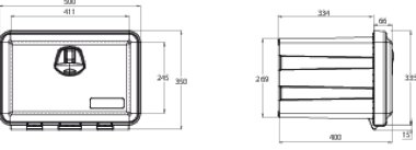 JUST 500 Werkzeugkasten Polypropylene schwarz (2)