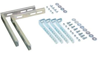 Zinc plated steel support set