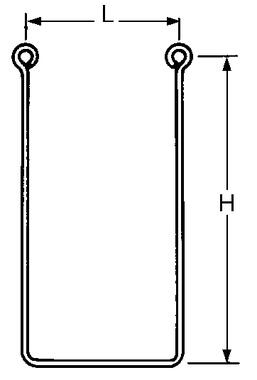 Raidisseurs galvanisés avec 2 assemblages U