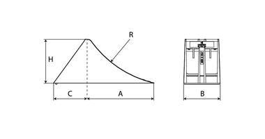 CROWNY 36 Bloccaruote E36, plastica gialla (2)