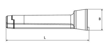 KLOK Black plastic support for wheel chock (2)