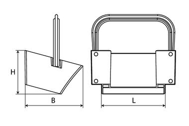 HOST Support plastique noir pour cale de roue CROWNY 53 (2)