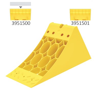 CROWNY 36 Bloccaruote E36, plastica gialla