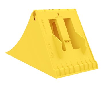 CROWNY 53 Cale de roue E53 plastique jaune (3)