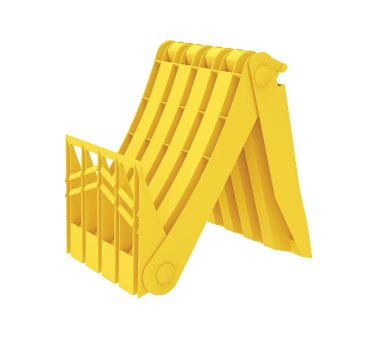 ORIGAMY E53 - Yellow plastic wheel chock E53 (3)