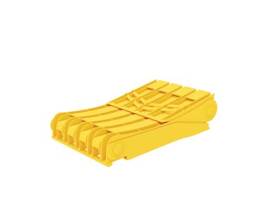 ORIGAMY E53 - Cale de roue E53 plastique jaune (4)