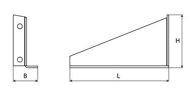 Supports kit for water tank SQUARE 30L (2)