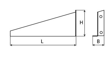 Supports kit for water tank GALLERY 50L (2)