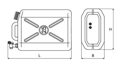 START Réservoir à eau plastique blanc 25L (2)