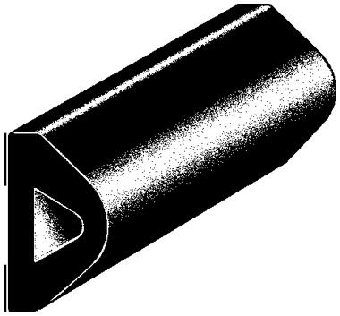 Protección EPDM flexible negro adhesivo