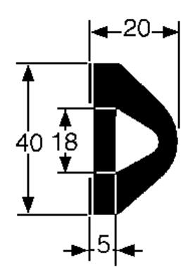 Rammschutz, EPDM weich, schwarz, selbstklebend (2)