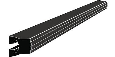 Black high density polyethylene profile