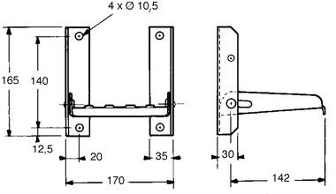 Galvanized steel small folding step (2)