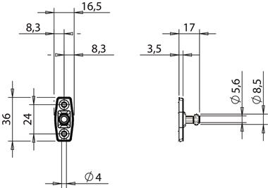 Steckstift, Ø8,5x17 mm (2)