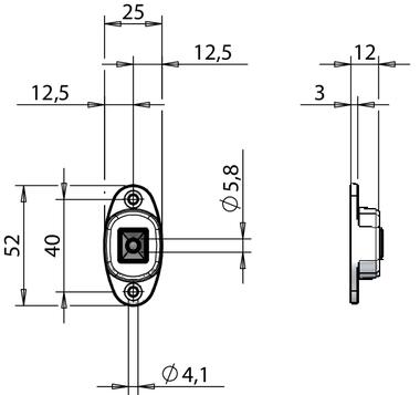 Coquilla con tope de goma para parte macho Ø8,5 mm (2)