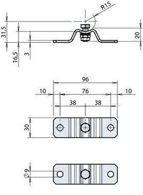 Kit brides de fixation réglables caisse aluminium (2)