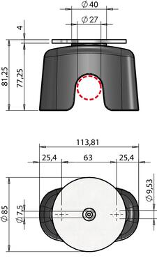 Ustalacz położenia drzwi magnetyczny (2)