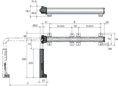 Wasserdichter Aluminium Türfeststeller (2)