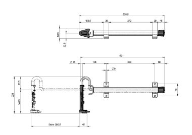 Stainless steel door retainer, designed to locate on the cam (2)