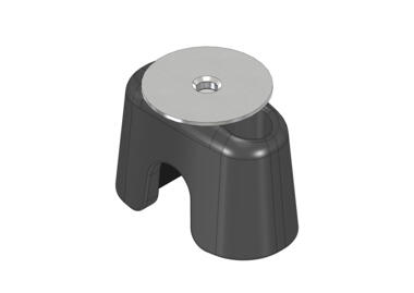 Arrêt de porte magnétique Low Power pour crémone 22 mm