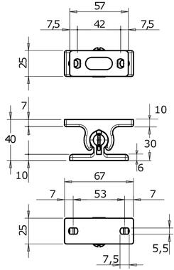 Plastic door retainer ajustable (2)