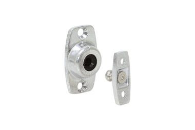 Polished aluminium socket (1)