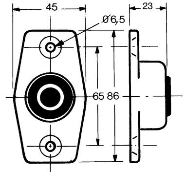 Anodized aluminium socket (2)