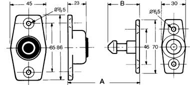 Complete door retainer (2)