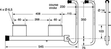 Zinc plated steel door retainer (2)