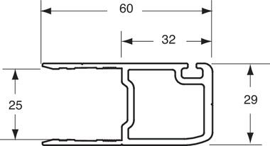 Frame profile, aluminium