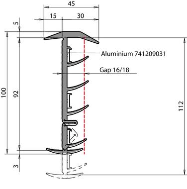 Gummidichtung auf 20-m-Rolle