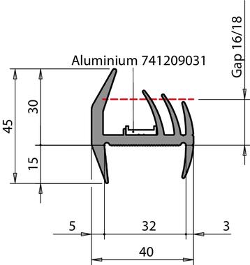 Joint EPDM noir 32 mm