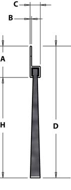 Cepillo sobre perfil de aluminio