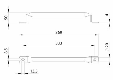 Stainless steel grab handle (2)