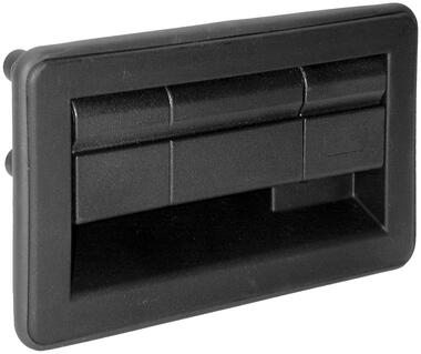 Locking handle in black polyamid with locking cylinder (1)