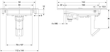 Paddle handle lock, lockable (2)