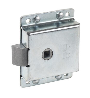 Zinc plated steel lock, used right or left hand