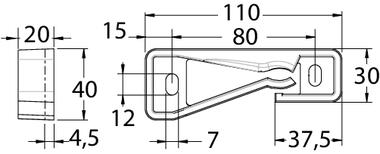 Tailgate lock retainer (2)